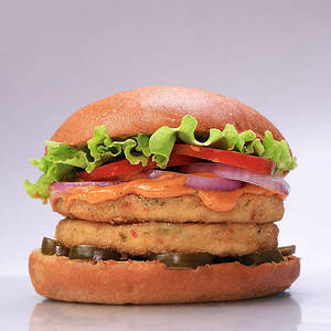 Loaded Double Patty Veg Burger