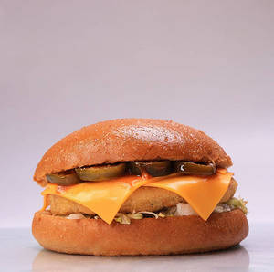 Cheesy Grilled Veg Burger