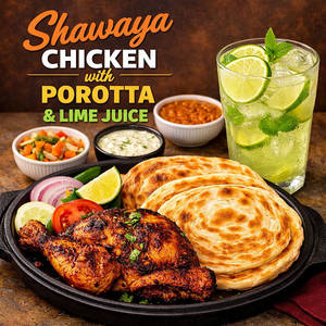 Shawaya Half And 4porotta With Lime Juice