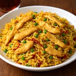 Singapore Chicken Fried Rice