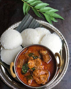 Idly 4 X Mutton Curry  & Lime Combo