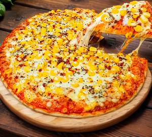 Sweet corn pizza