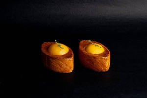 Peach Croissant Tart