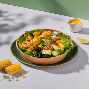 Creole Prawn Salad (w) mango salsa