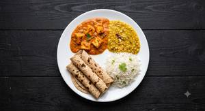 Paneer Masala + Dal Fry + 5 Tandoori Roti + Basmati Rice