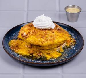 Zesty Lemon Cre'me Pancake Stack
