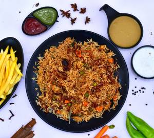 Classic Dum Veg. Biryani + French Fries Combo