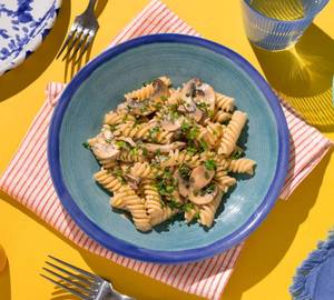 Mushroom fusilli pasta