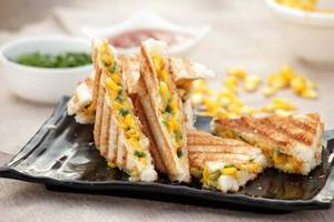 Sweet corn sandwich