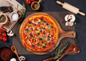 Spicy Veggie Pizza ( 8 Inches )