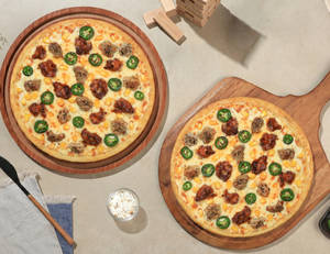 Pack of 2 BIG Pizzas - Chicken Riot