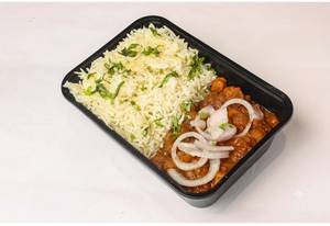 Channa Sabzi + Rice