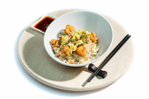 Burnt Garlic Prawn Fried Rice