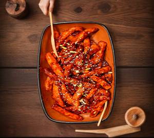 Honey chilli potato
