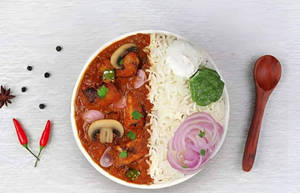 Mushroom Masala Rice Bowl