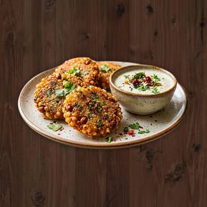Sabudana Tikki with coconut chutney