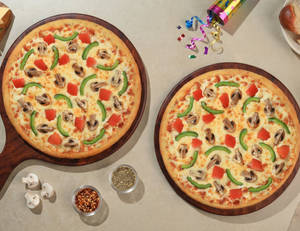 Pack of 2 BIG Pizzas - Wild Shroom