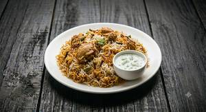 Chicken Dum Biryani Boneless (Raita)