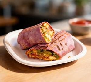 Beetroot Paneer Wrap