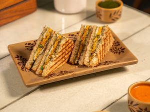 Railway Masala Omelette Sandwich