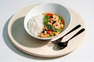 Thai Prawn Curry With Jasmine Rice