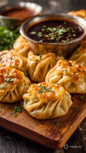 Chicken Cheese Momos [5 Pieces]