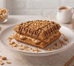 Crispy Crunchy Peanut Butter Waffle