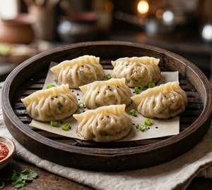 Chicken Steamed Momos (6 Pcs)