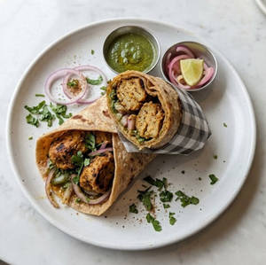 Achari Tikka Roll (Soya Chaap)