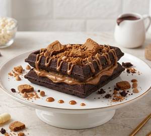 Lotus Biscoff Brownie Waffle