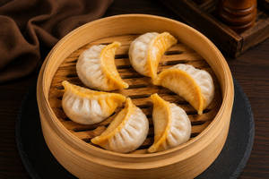Cheese Mushroom Steam Momos