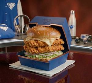 Sups crispy chicken kingdom burger [double]