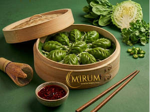 Garden Green Veg Dumpling (6 Pcs) With Chutney