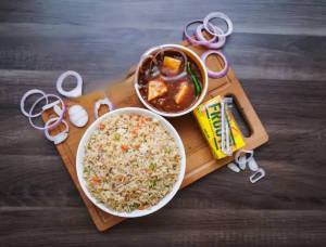 Veg Fried Rice + Chilli Paneer Gravy + French Fries + Frooti [125 ml]