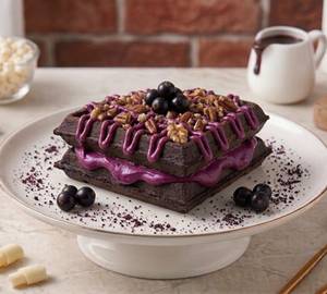 Black Currant Choco Waffle