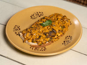 Spicy Creamy Mushroom On Toast