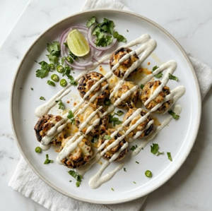 Cheesy Mushroom Tikka Full