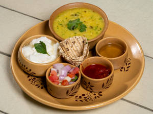 Moong Dal Khichdi Platter (g.f)