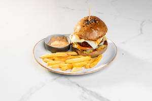 Mexican Queso Burger