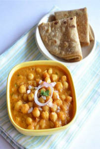 Chana Masala Roti