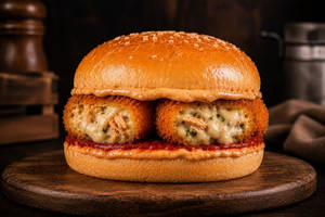 Cheese Chicken Momo Burger