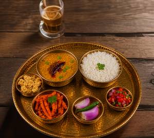 Dal Bhaat Bhujia Plate