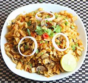 Mushroom kothu parotta
