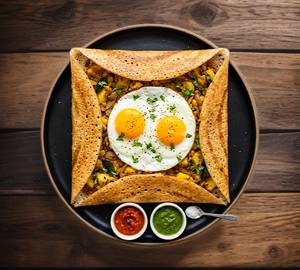Four In 1 Egg Bullseye Dosa
