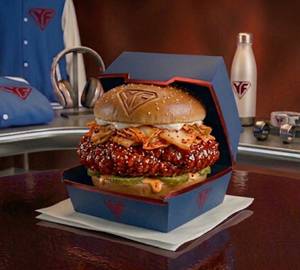 Korean chicken burger