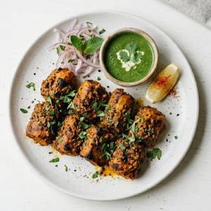 Achari Soya Chaap Tikka