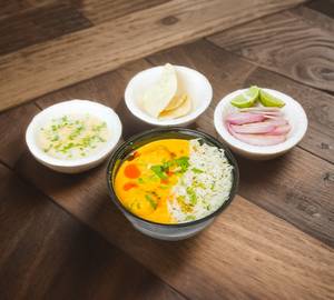 Kadhi Pakoda Rice Bowl