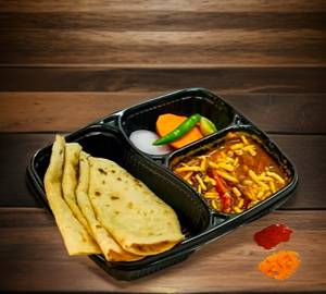 5 Butter roti with Sev tamatar