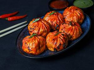 Veg tandoori momos dry [6 pieces]