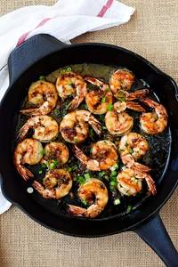 Burnt garlic prawns